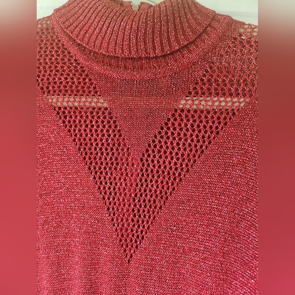 Vintage 70s Wenjilli cranberry metallic maxi dress - Picture 8 of 8